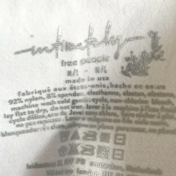 ✨New Free People Intimately Skinny Strap Seamless Brami in White - M/L - Picture 6 of 10